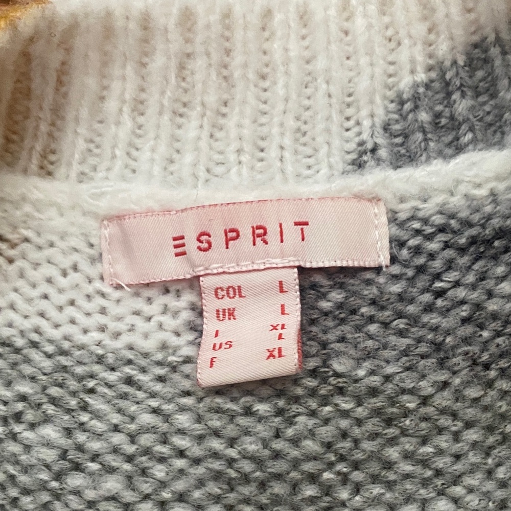 Esprit Crew Neck Sweater with Colorful Abstract Pattern - Picture 2 of 6
